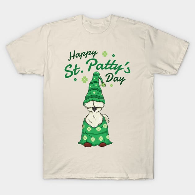 Silkie Chicken Happy St. Patty's Day T-Shirt by DebbiesDashingDesigns